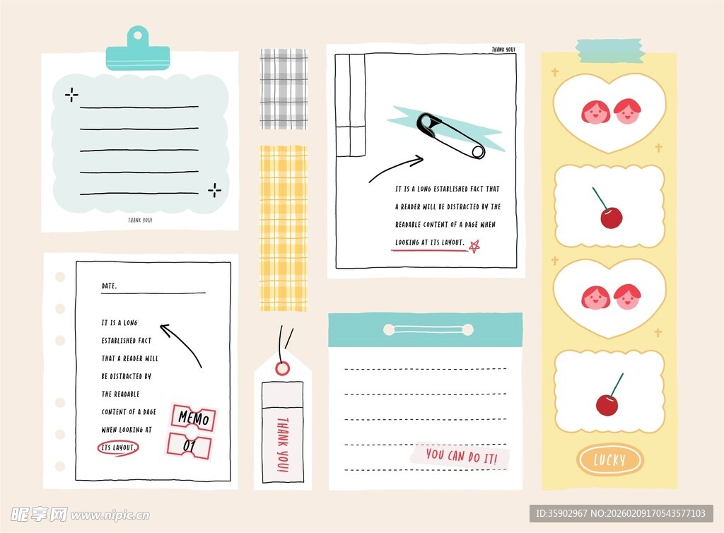 医疗用品插画展示