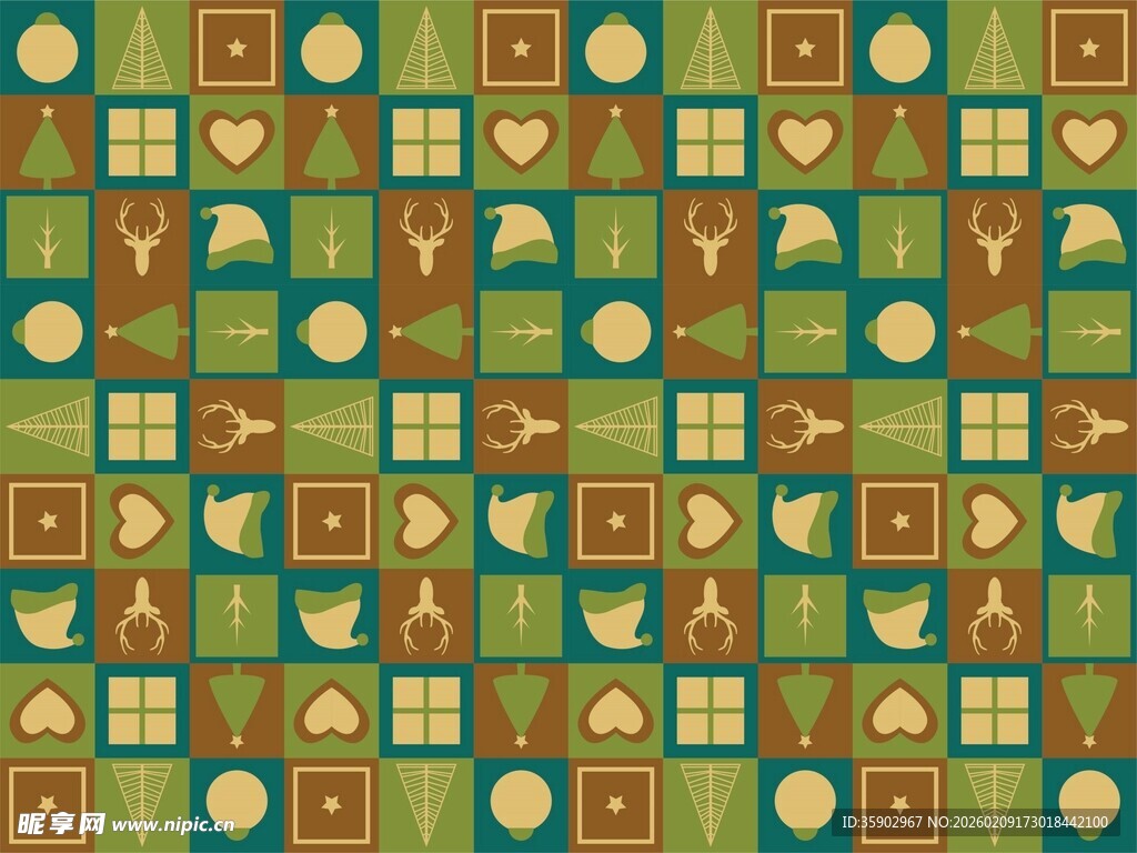 复古几何图案背景纹理