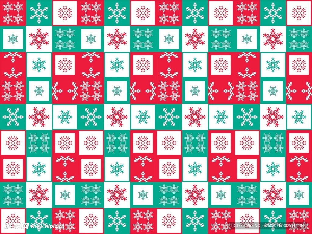 圣诞主题几何图案背景