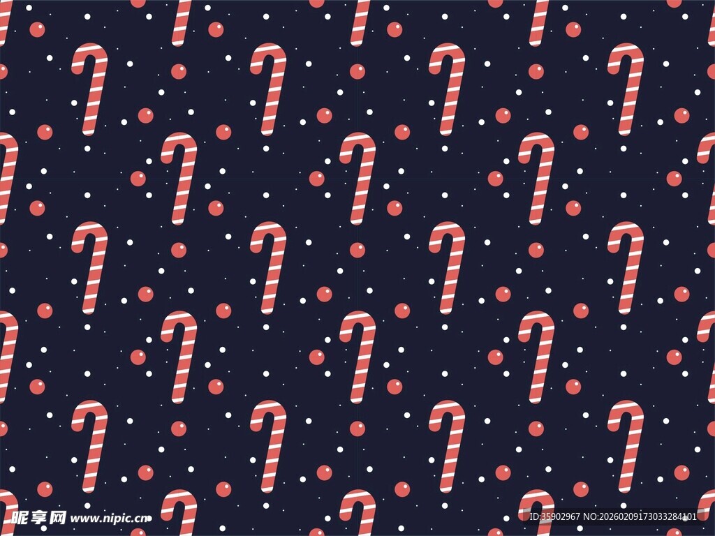 圣诞拐杖糖图案背景