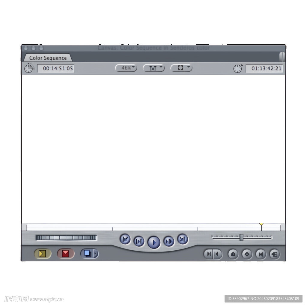 电脑显示器正面视图