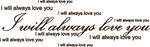 永远爱你英文手写艺术字