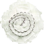 白色立体花朵装饰摆件