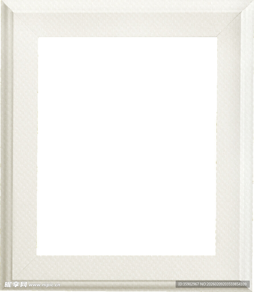 白色方形画框