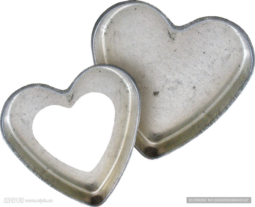 心形金属饼干模具