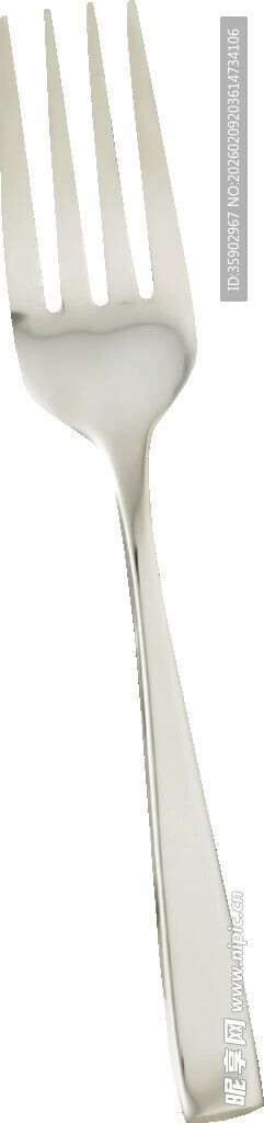 银色金属餐叉