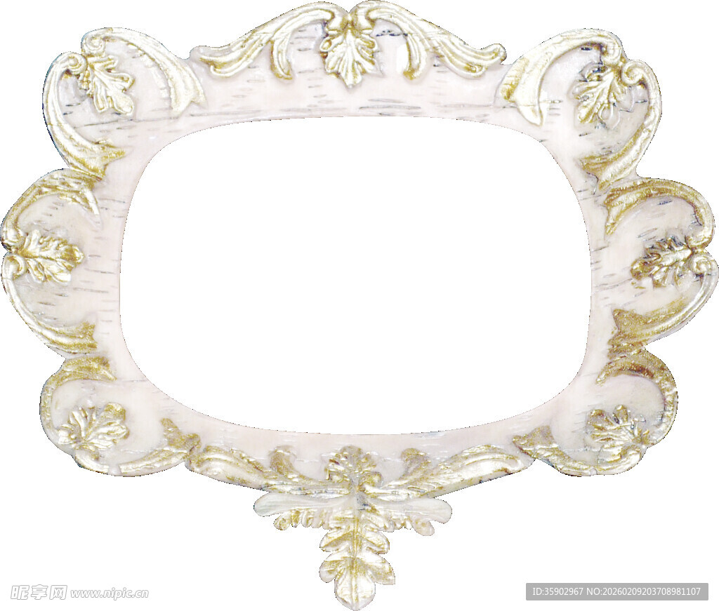 奢华珍珠宝石装饰相框