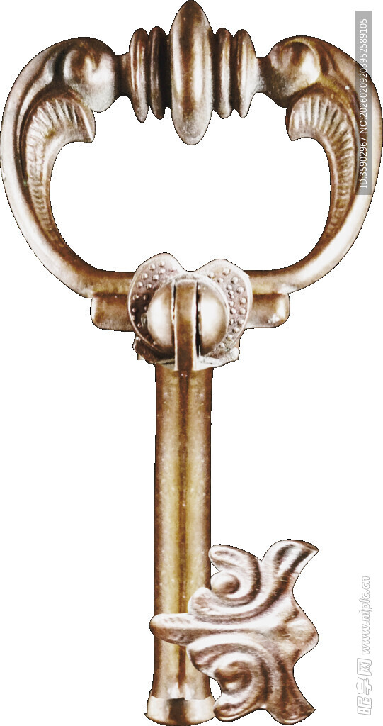 复古华丽金属钥匙