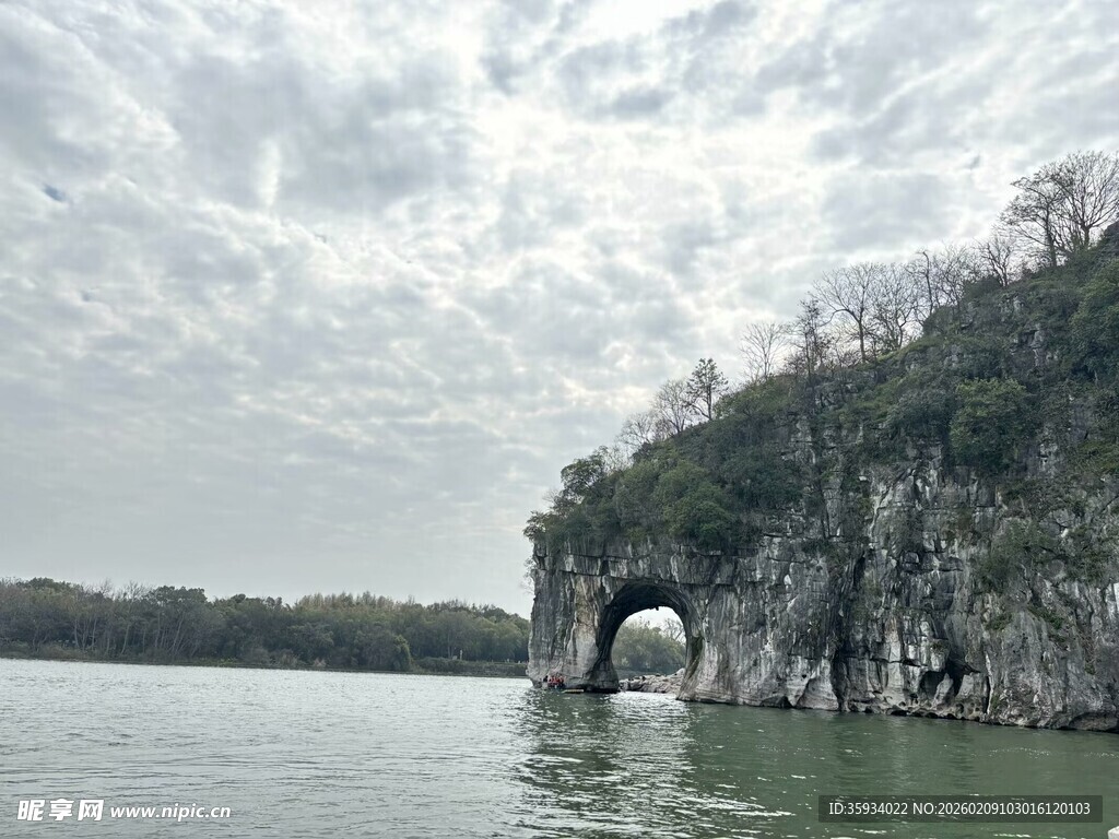 桂林漓江象鼻山风景