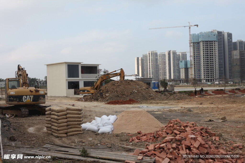 城市工地施工现场