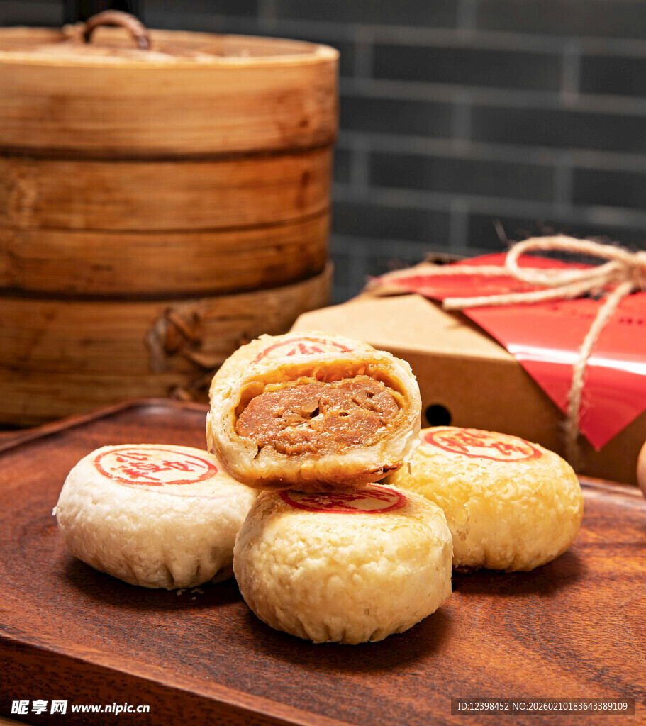 传统美味酥皮点心展示