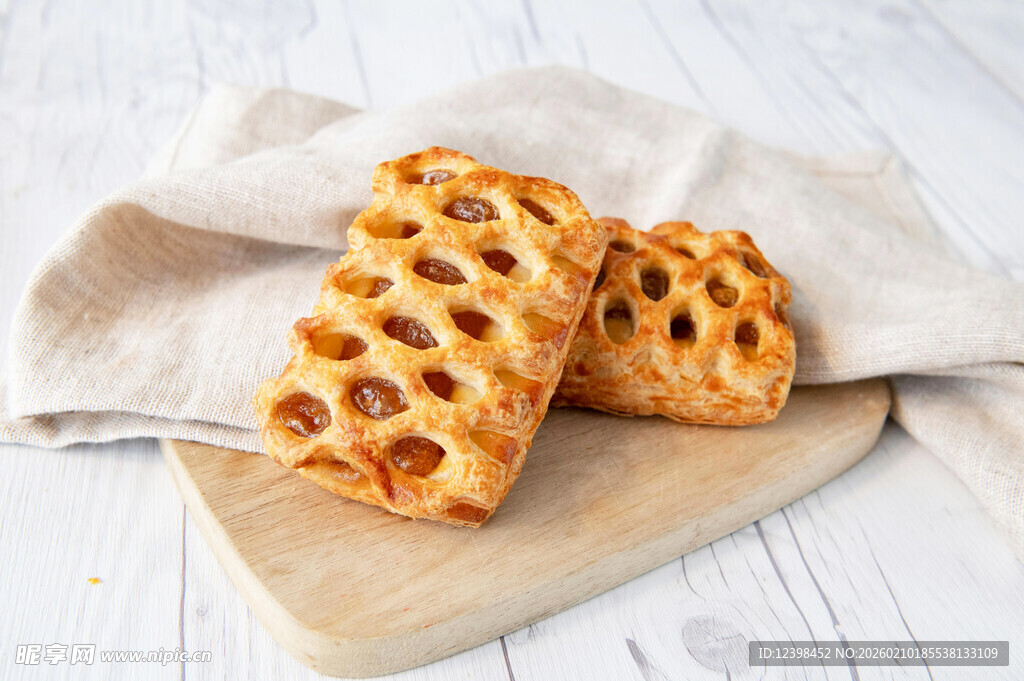 美味果干夹心糕点