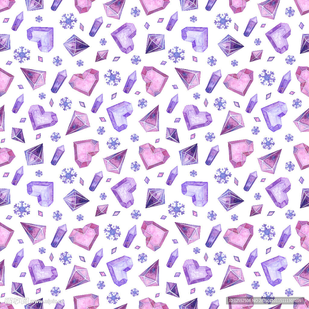 梦幻爱心星星图案背景