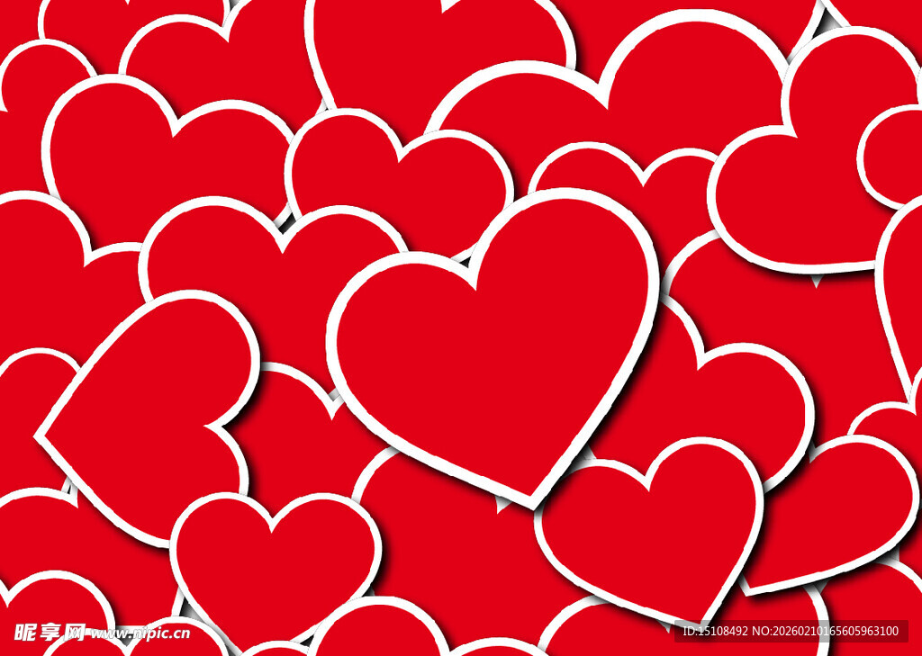 红色爱心图案