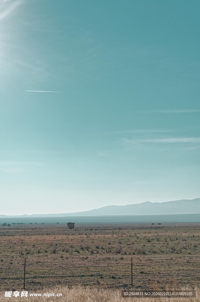 广袤田野的开阔风光