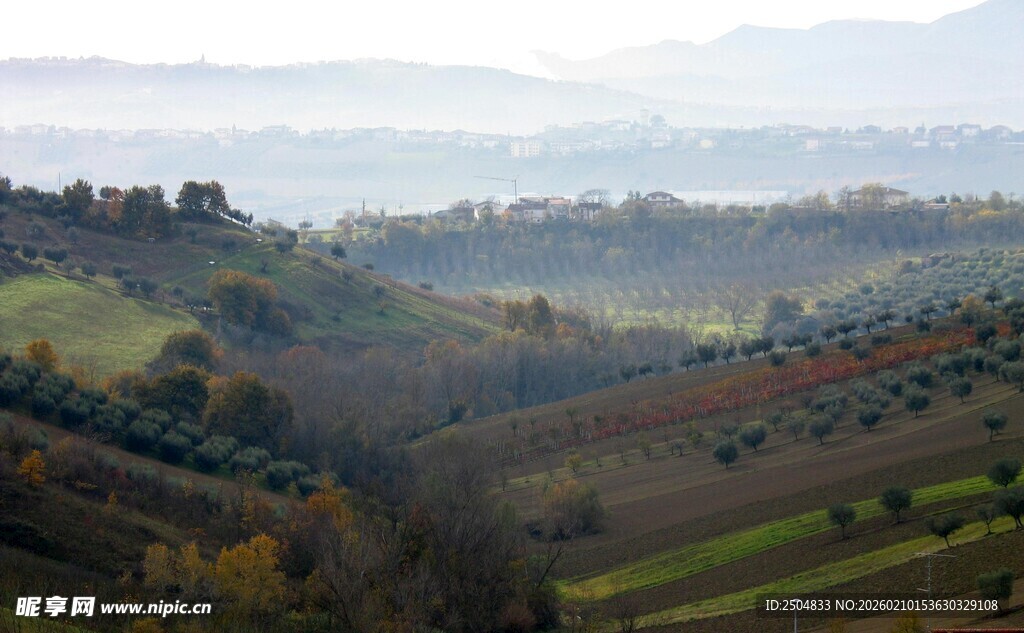 田园风光远景图