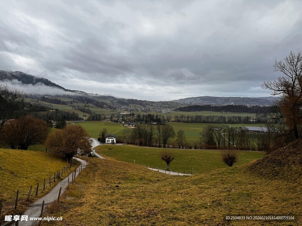 山间田园风光美景