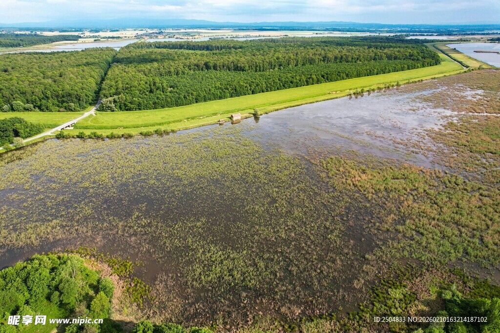 广袤湿地景观