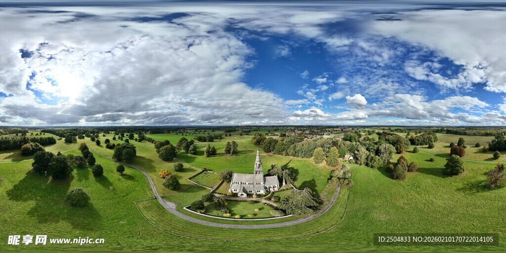 田园风光全景图