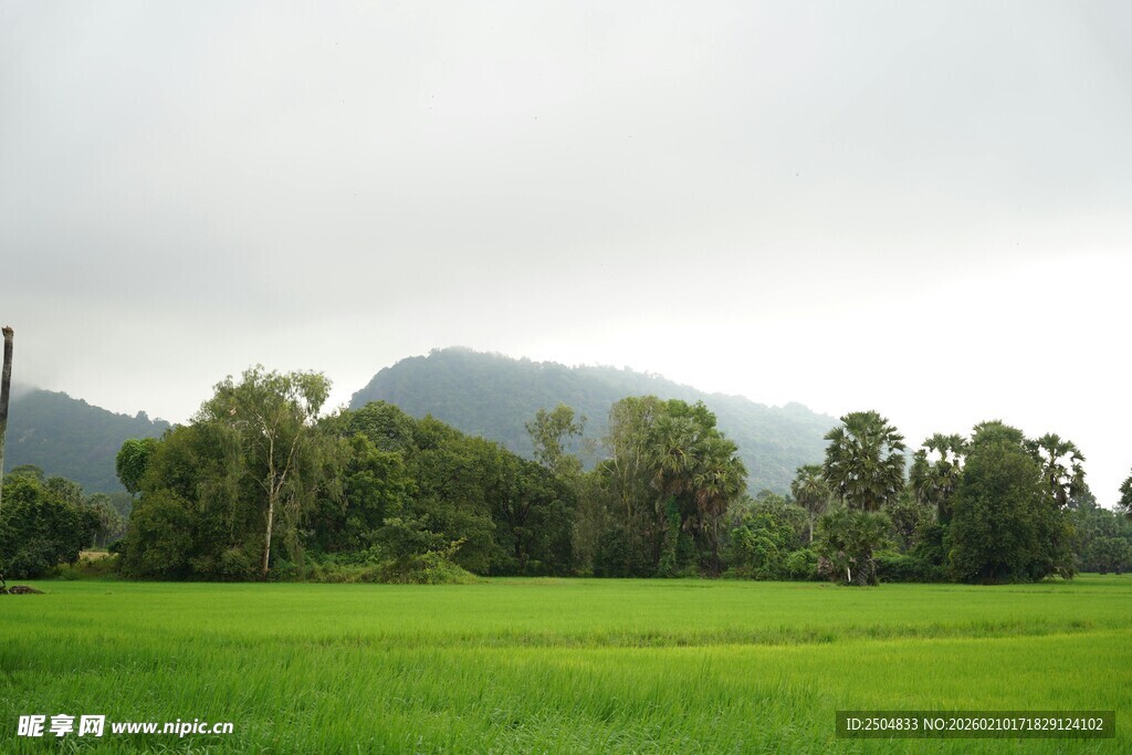 绿野青山间的自然景致
