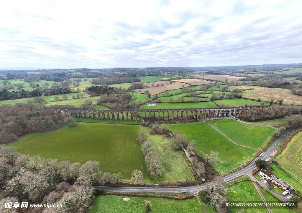 田园风光航拍美景