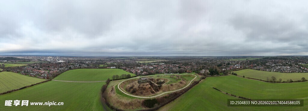 田园风光俯瞰图