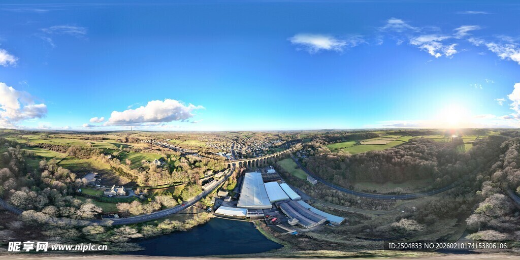 壮丽山河全景风光图