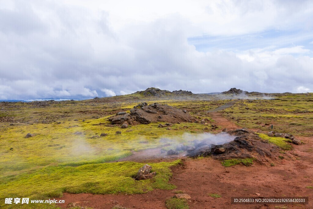 冰岛多彩地貌景观