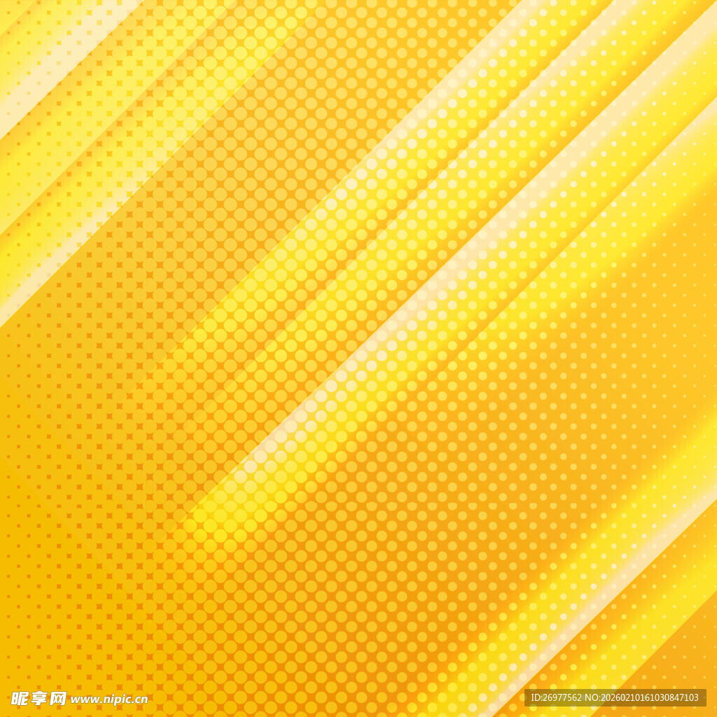 亮黄色动感线条背景 