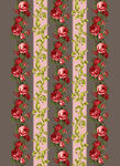 连廊花卉条纹图案设计
