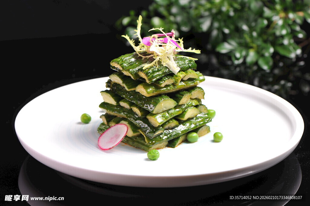 翠绿黄瓜 精致创意摆盘