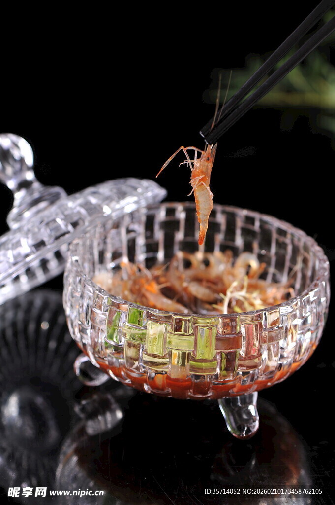 透明玻璃醉虾
