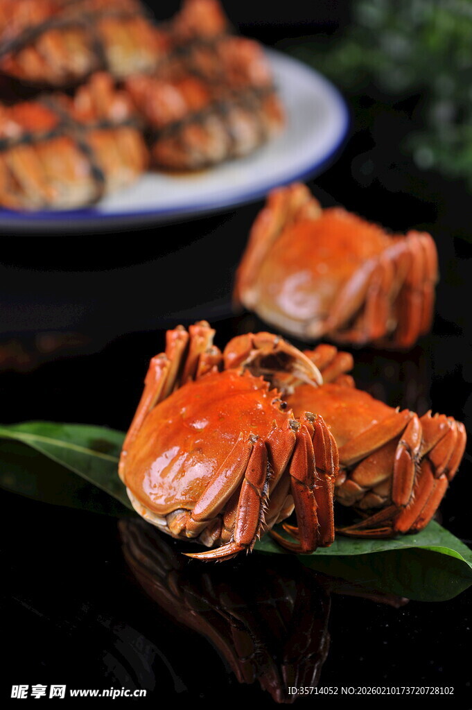 美味大闸蟹尽显诱人色泽