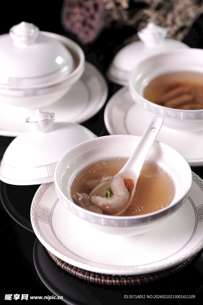 精致中式汤品摆拍