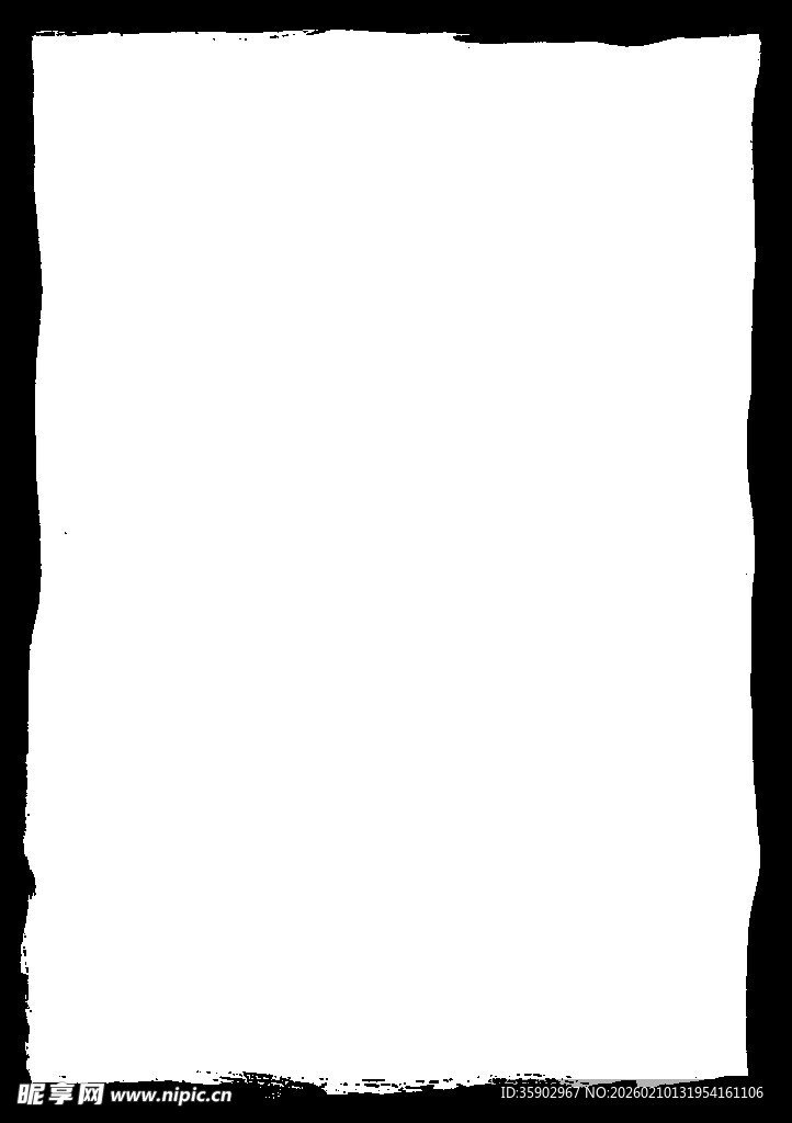 黑色边框白色背景画面