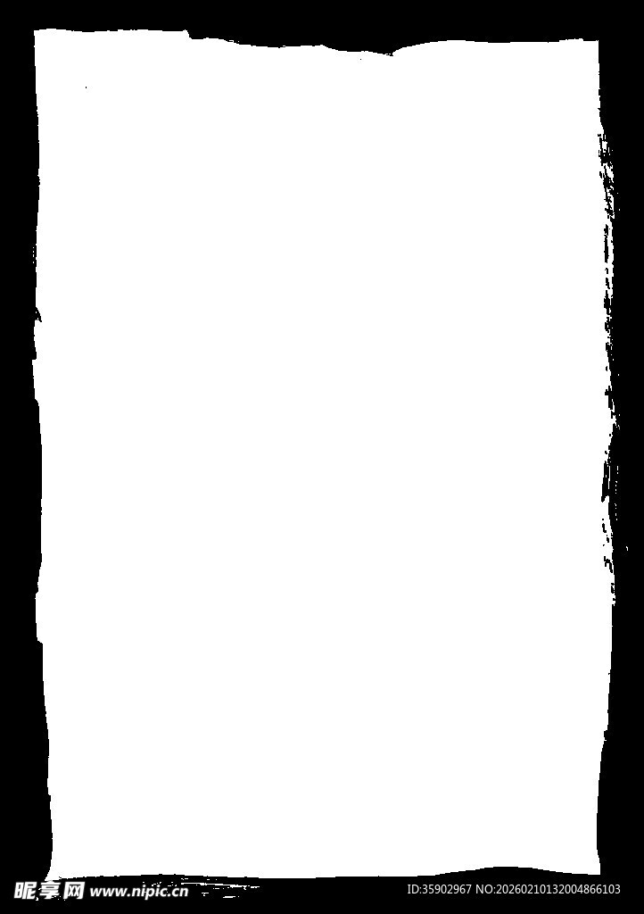 黑色边框白色背景画面