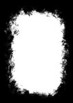 黑白毛边边框纹理图案