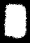 白色墨痕边框效果图案