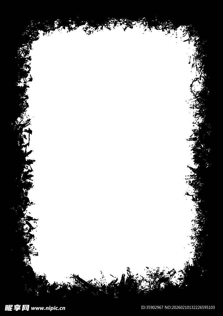 黑色毛边白色边框背景图