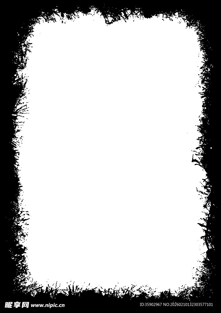黑色毛边白色边框背景图