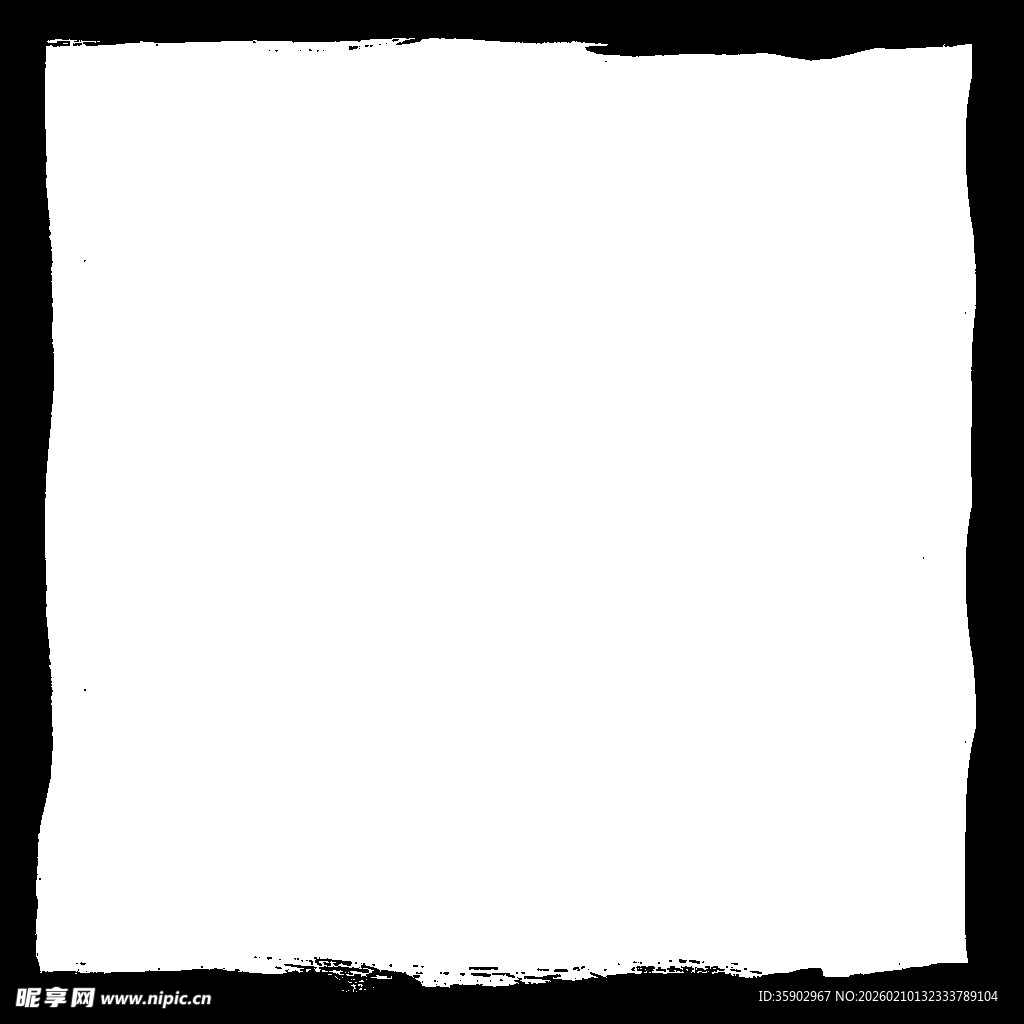 黑色边框白色背景图