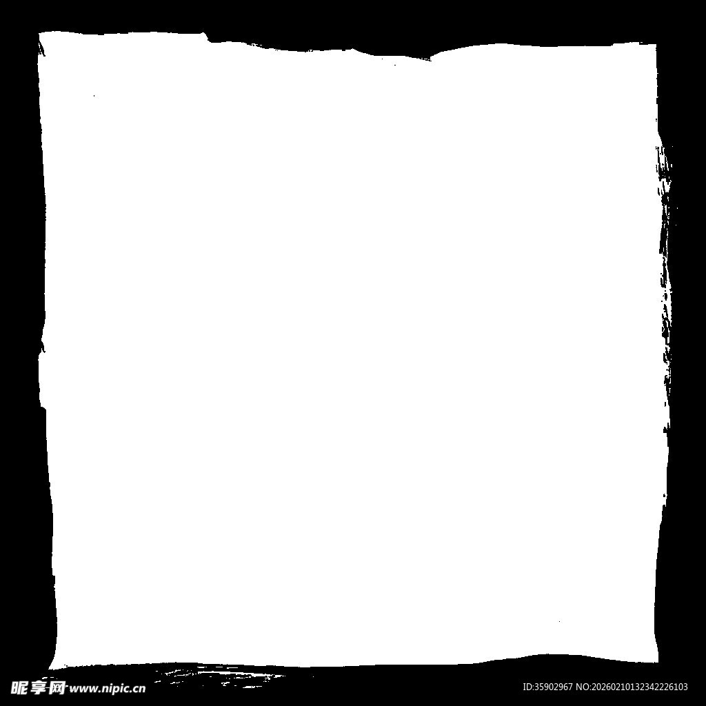 黑色边框空白背景图