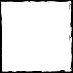 黑色手绘风方形边框