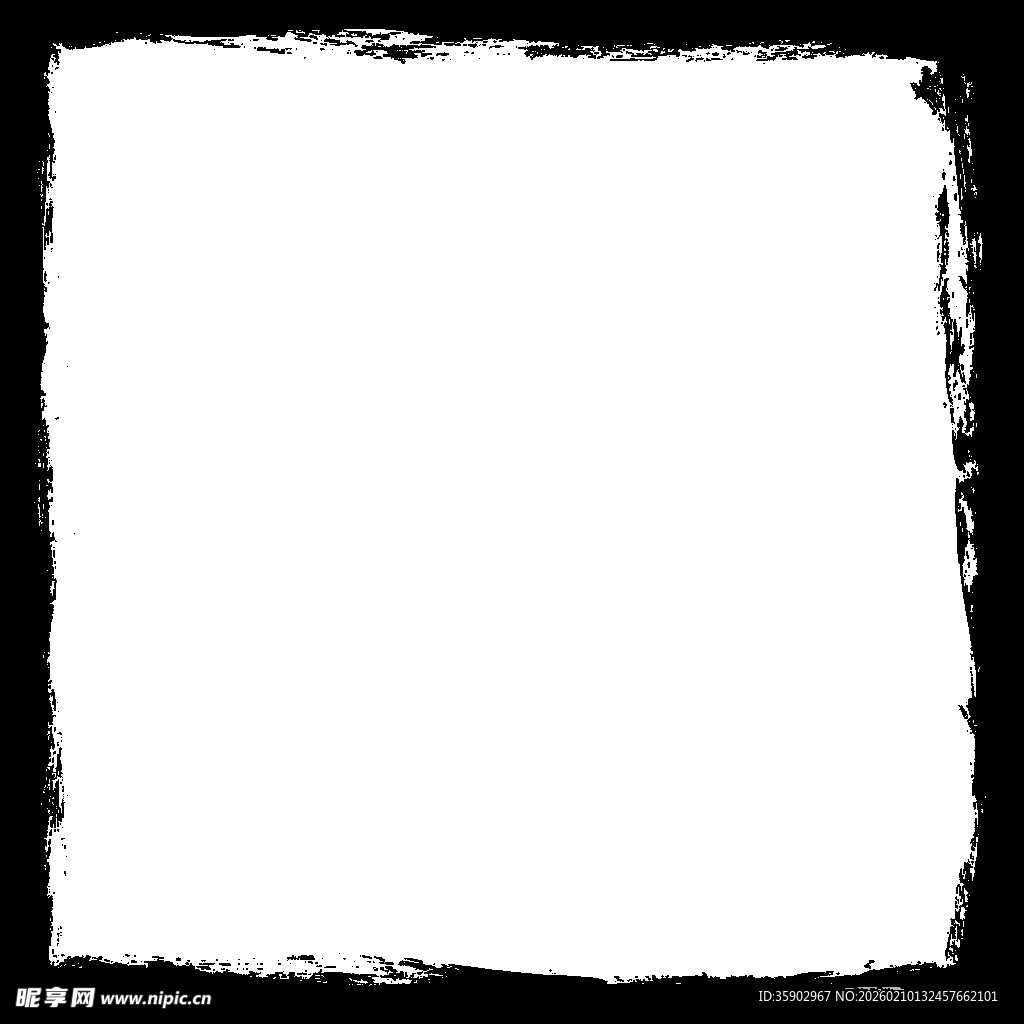 黑色边框白色背景图形