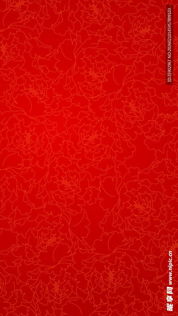 纯红色毛绒质感背景图