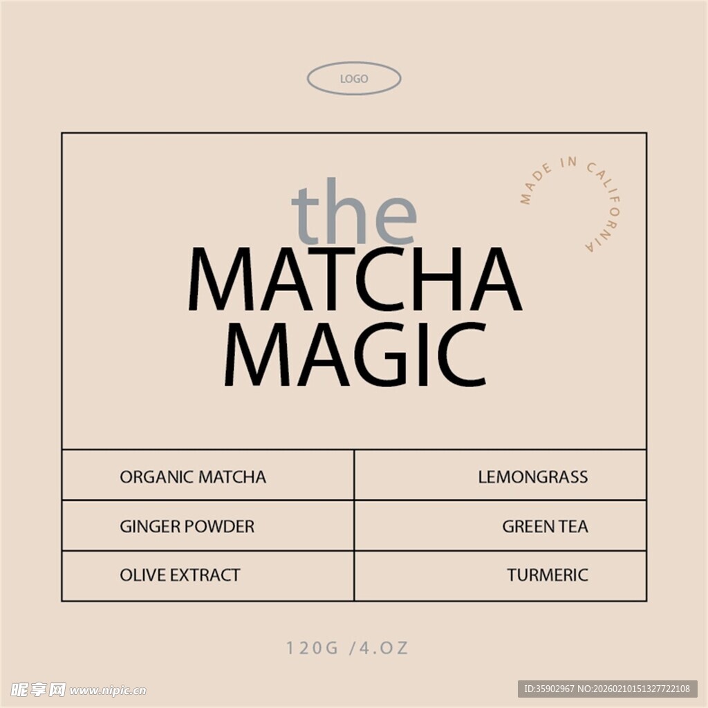 抹茶魔力饮品菜单展示