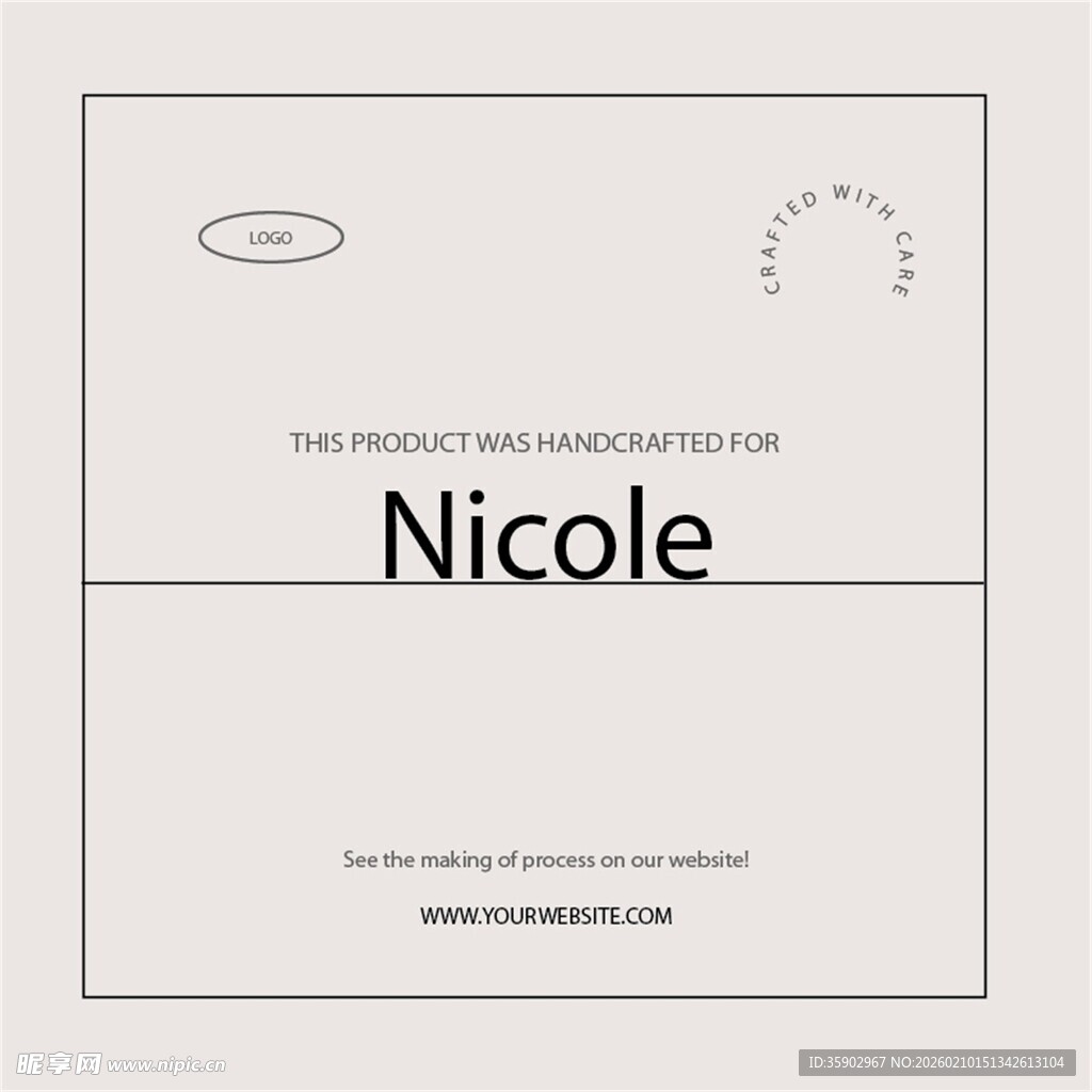 品牌简约名片设计