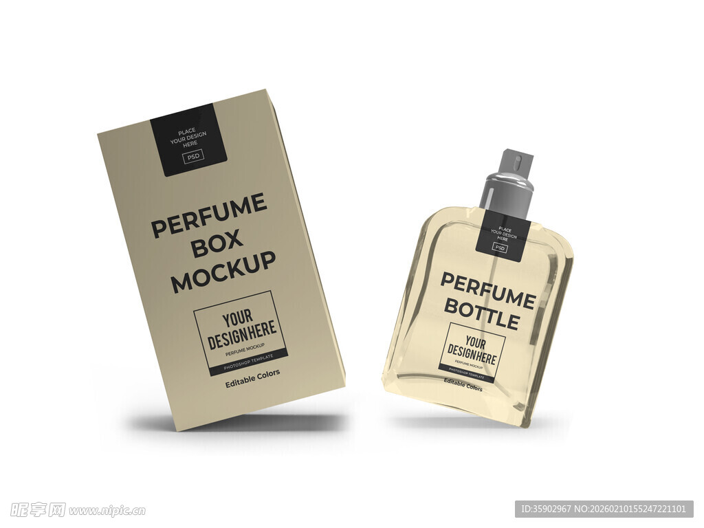 奢华香水包装设计展示