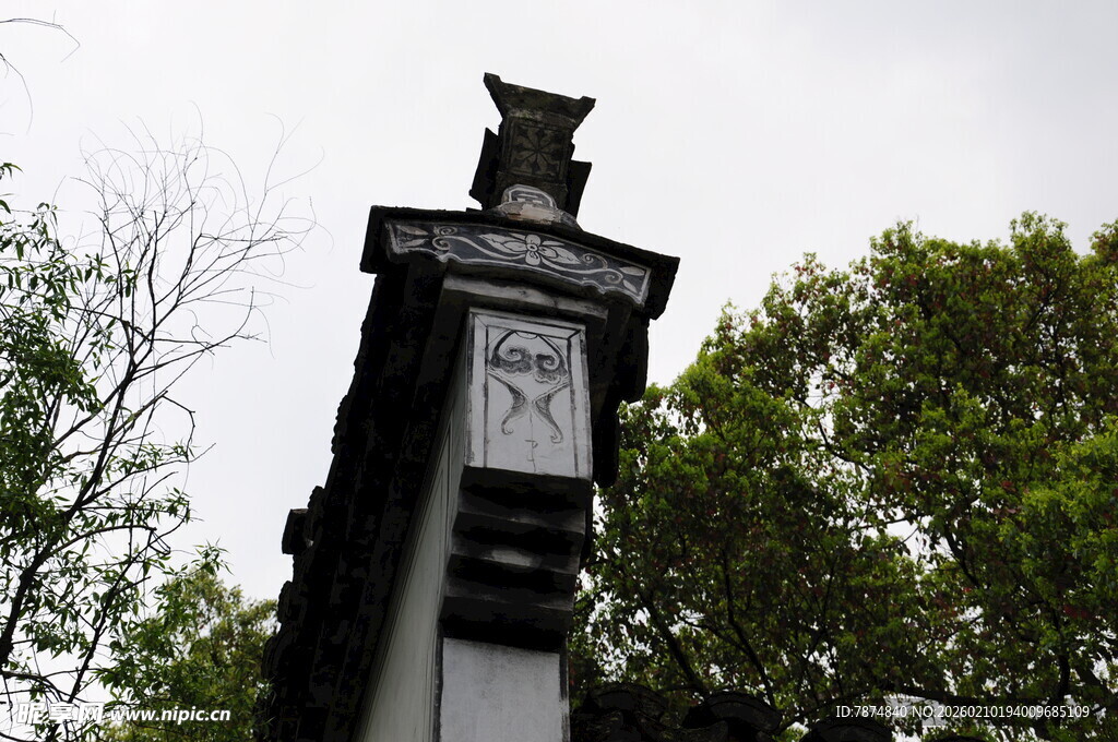 婺源中式古典塔楼