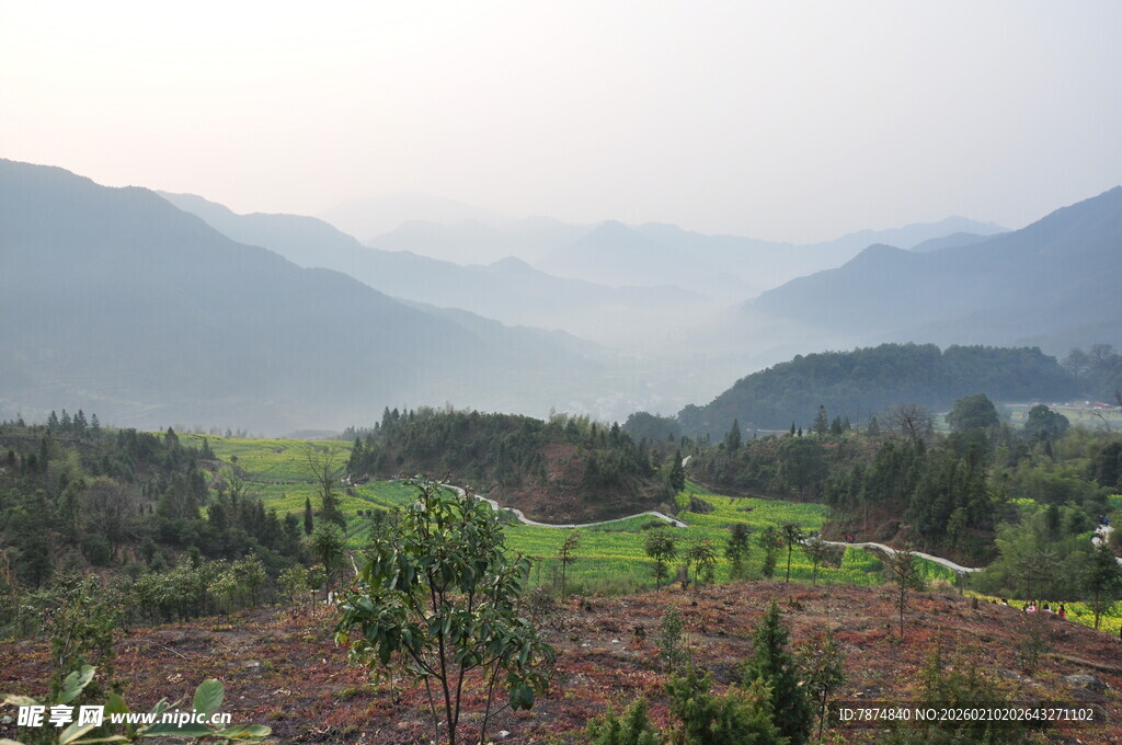 婺源山间田园美景